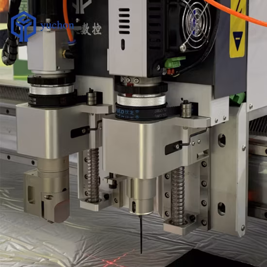 Máquina cortadora de tela con rollo de alimentación automática para sofá de cuero